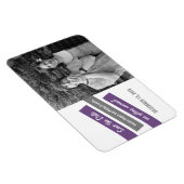 Magnet Flexible Éclat moderne Enregistrer l'aimant de date (violet (Côté Droit)