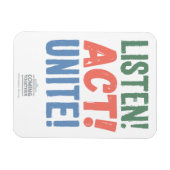 Magnet Flexible Écoute ! Agis ! Unissez ! (Horizontal)