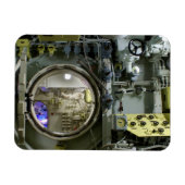 Magnet Flexible écoutille sur un ancien sous-marin rétro (Horizontal)