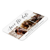 Magnet Flexible Écrire un script rustique trois photos Save the Da (Côté Gauche)