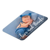 Magnet Flexible Écriture calligraphique moderne Nouveau bébé Amour (Côté Gauche)