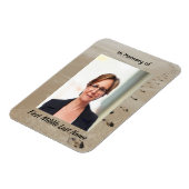 Magnet Flexible Écriture chrétienne Cadeau Empreintes dans le sabl (Côté Gauche)