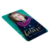 Magnet Flexible Écriture manuscrite Gold Believe | Vacances photo  (Côté Droit)