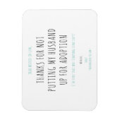 Magnet Flexible Écriture minimaliste amusante manuscrite Citation (Vertical)