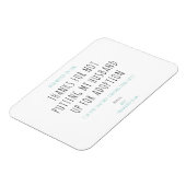 Magnet Flexible Écriture minimaliste amusante manuscrite Citation (Côté Gauche)