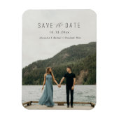 Magnet Flexible Écriture moderne Enregistrer l'aimant de date (Vertical)