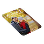 Magnet Flexible Écriture Moderne | Photo de Couple Save The Date (Côté Droit)