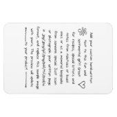 Magnet Flexible écriture personnalisée (Horizontal)