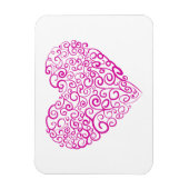 Magnet Flexible Écriture spirale coeur rose pour la Saint Valentin (Vertical)