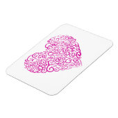 Magnet Flexible Écriture spirale coeur rose pour la Saint Valentin (Côté Gauche)