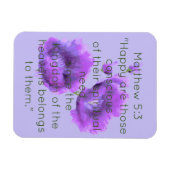 Magnet Flexible Écriture Verse Message spirituel Royaume (Horizontal)