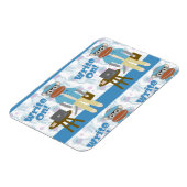 Magnet Flexible Écrivez ! Écrivain Sock Monkey Auteur Fun (Côté Gauche)