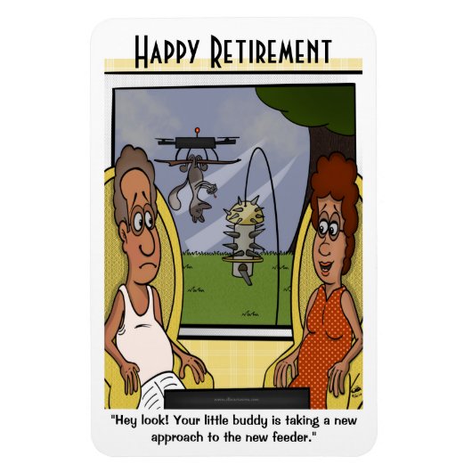 Magnet Flexible Écureuil Proof Retirement Gros aimant (Vertical)