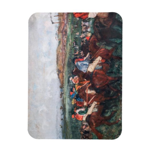 Magnet Flexible Edgar Degas - Course des hommes (Vertical)