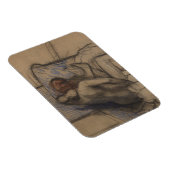 Magnet Flexible Edgar Degas | Femme Qui Sèche Ses Cheveux (Côté Droit)