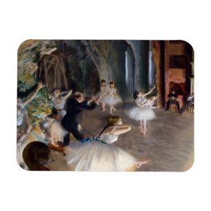 Magnet Flexible Edgar Degas - La répétition de ballet sur scène