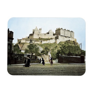 Magnet Flexible Edinburgh Castle Scotland 1910 Grassmarket