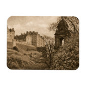 Magnet Flexible Edinburgh Castle Sepia Photograph (Horizontal)