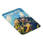 Magnet Flexible Edinburgh Scotland Travel Art Vintage (Côté Droit)