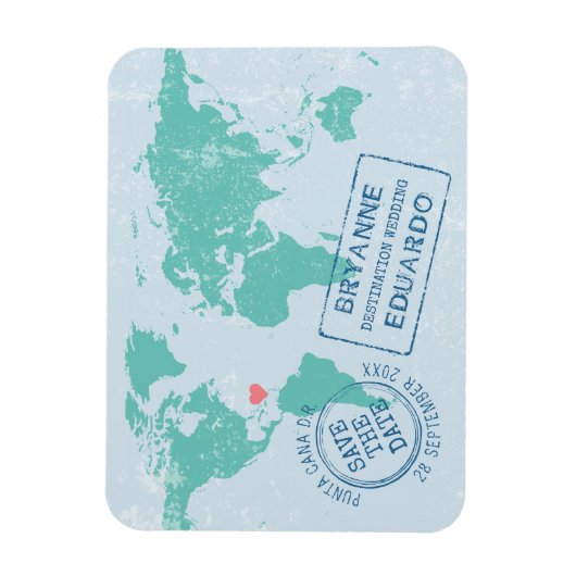 Magnet Flexible EDITABLE COLOR Save the Date (Vertical)