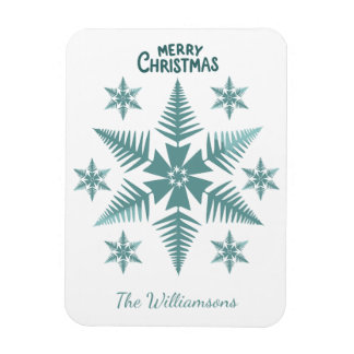 Magnet Flexible Editable Snowflake Christmas/Holiday