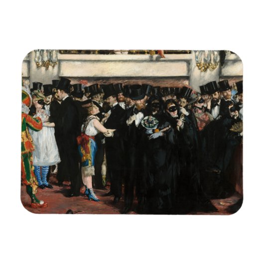 Magnet Flexible Edouard Manet - Bal masqué à l'Opéra (Horizontal)