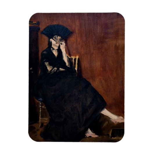 Magnet Flexible Edouard Manet - Berthe Morisot avec ventilateur (Vertical)
