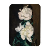 Magnet Flexible Edouard Manet - Branche des pivoines blanches, sec (Vertical)