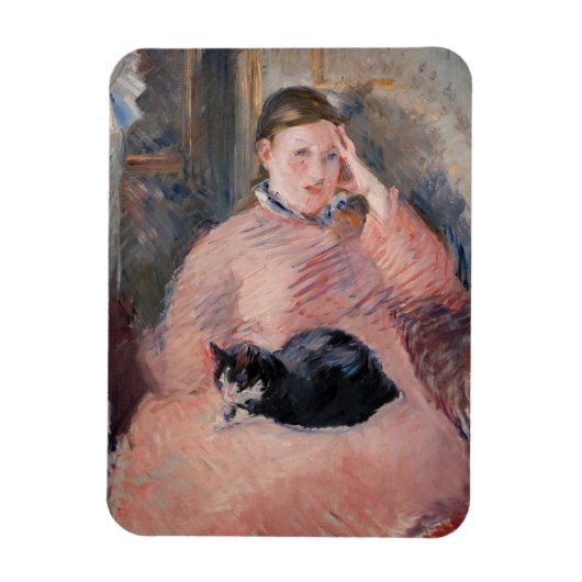 Magnet Flexible Edouard Manet - Femme avec chat (Vertical)