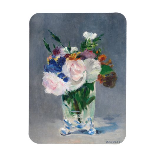 Magnet Flexible Edouard Manet - Fleurs dans un Vase de Cristal (Vertical)