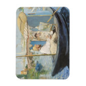 Magnet Flexible Edouard Manet - Monet Peinture sur son Studio Boat (Vertical)
