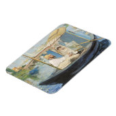 Magnet Flexible Edouard Manet - Monet Peinture sur son Studio Boat (Côté Gauche)