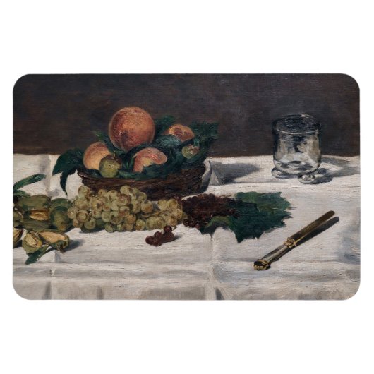 Magnet Flexible Edouard Manet - Still Life, Fruits on a Table (Horizontal)