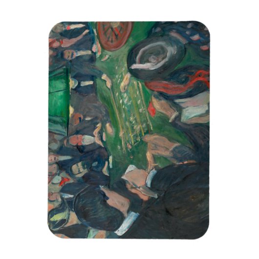 Magnet Flexible Edvard Munch - À la table de roulette (Vertical)