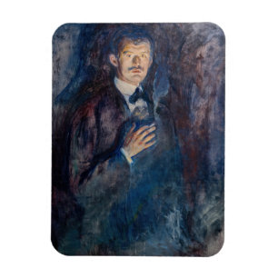 Magnet Flexible Edvard Munch - Autoportrait avec cigarette