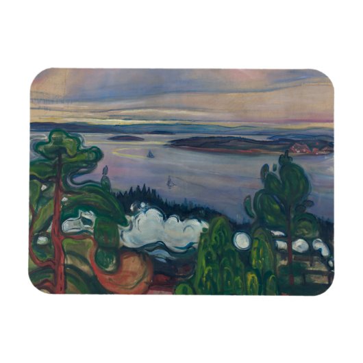 Magnet Flexible Edvard Munch - Fumée de train (Horizontal)