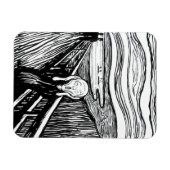 Magnet Flexible Edvard Munch - La lithographie de cri (Horizontal)