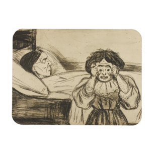 Magnet Flexible Edvard Munch - La mère morte et son enfant