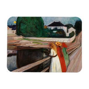 Magnet Flexible Edvard Munch - Les filles sur le pont