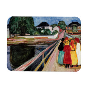 Magnet Flexible Edvard Munch - Les filles sur le pont 1902