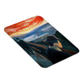 Magnet Flexible Edvard Munch - Maladie d'humeur au coucher du sole (Côté Droit)