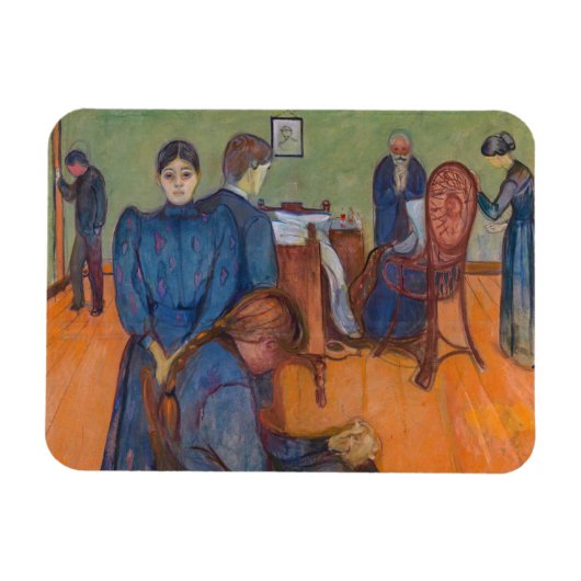 Magnet Flexible Edvard Munch - Mort dans la salle de tests v2 (Horizontal)