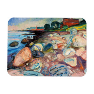 Magnet Flexible Edvard Munch - Rive avec Maison Rouge