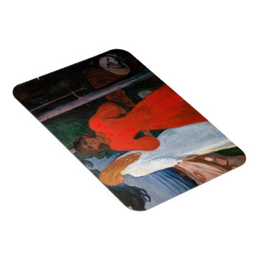 Magnet Flexible Edvard Munch - Rouge et Blanc (Côté Droit)