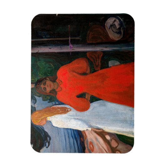 Magnet Flexible Edvard Munch - Rouge et Blanc (Vertical)