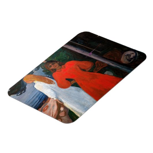 Magnet Flexible Edvard Munch - Rouge et Blanc (Côté Gauche)