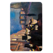 Magnet Flexible Edvard Munch - Soirée sur Karl Johan Street (Vertical)