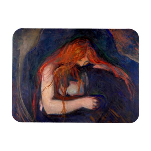 Magnet Flexible Edvard Munch - Vampire / Amour et douleur (Horizontal)