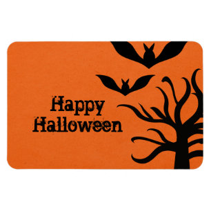Magnet Flexible Eerie Bats Halloween Flexi Magnet, Orange