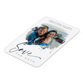 Magnet Flexible Effet de brosse moderne Mariage photo Couple (Côté Gauche)